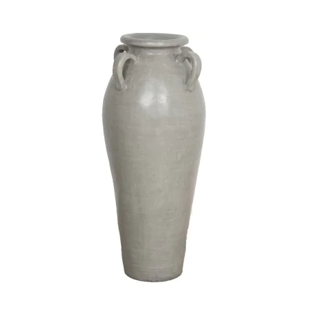 Vase de sol Alexandra House Living Gris Terre cuite 30 x 80 x 30 cm Avec des poignées de Alexandra House Living, Vases - Réf ...