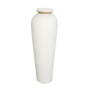 Vase Alexandra House Living White Terracotta 33 x 82 x 33 cm by Alexandra House Living, Vases - Ref: D1618610, Price: 128,90 ...