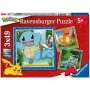 Set di 3 Puzzle Pokémon Ravensburger 05586 Bulbasaur, Charmander & Squirtle 147 Pezzi di Pokémon, Puzzle classici - Rif: S719...