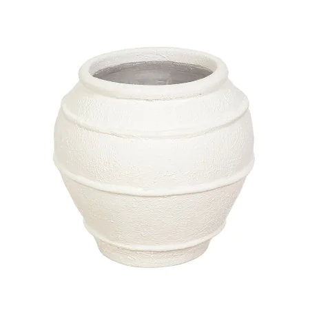 Planter Romimex White Terracotta 40 x 40 x 40 cm by Romimex, Cachepots - Ref: D1618670, Price: 71,95 €, Discount: %