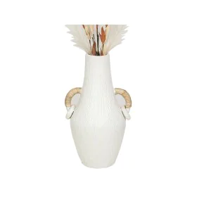 Vase Romimex Blanc Rotin Terre cuite 25 x 50 x 25 cm Avec des poignées de Romimex, Vases - Réf : D1618671, Prix : 68,95 €, Re...