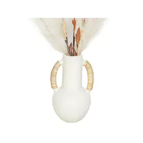 Vase Romimex White Rattan Terracotta 15 x 30 x 15 cm With handles by Romimex, Vases - Ref: D1618675, Price: 47,89 €, Discount: %