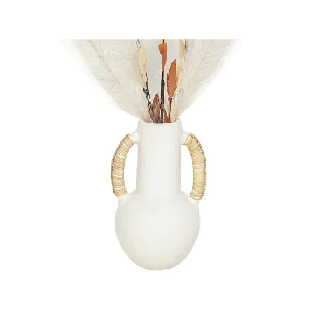 Vase Romimex White Rattan Terracotta 15 x 30 x 15 cm With handles by Romimex, Vases - Ref: D1618675, Price: 43,94 €, Discount: %