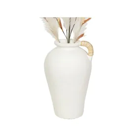 Florero Romimex Blanco Cuerda Terracota 27 x 40 x 27 cm Con asa de Romimex, Jarrones - Ref: D1618676, Precio: 72,84 €, Descue...