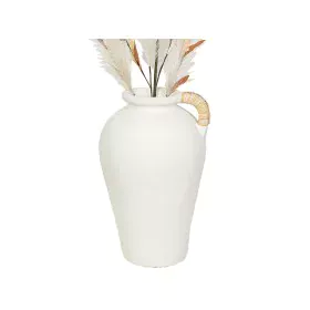 Vase Romimex White Rope Terracotta 27 x 40 x 27 cm With handle by Romimex, Vases - Ref: D1618676, Price: 72,84 €, Discount: %