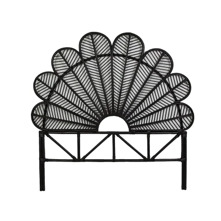 Testiera del Letto Romimex Nero Rattan 160 x 160 x 5 cm di Romimex, Letti, strutture e basi - Rif: D1618802, Prezzo: 199,06 €...