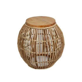 Mesa auxiliar Romimex Natural Metal Ratán 45 x 50 x 45 cm de Romimex, Mesas - Ref: D1618804, Precio: 133,85 €, Descuento: %