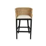 Tabouret Romimex Noir Naturel Bambou Rotin 58 x 110 x 60 cm de Romimex, Tabourets - Réf : D1618813, Prix : 312,77 €, Remise : %