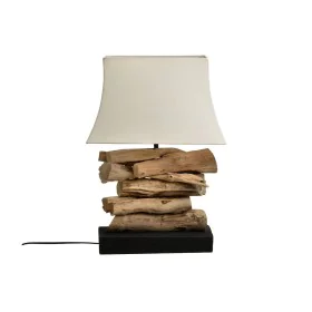 Lampe de bureau Romimex Naturel bois de teck 220-240 V 30 x 50 x 15 cm E27 de Romimex, Lampes de chevet - Réf : D1618825, Pri...