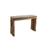 Console Romimex Natural Glass Teak 120 x 75 x 35 cm by Romimex, Tables - Ref: D1618829, Price: 429,95 €, Discount: %