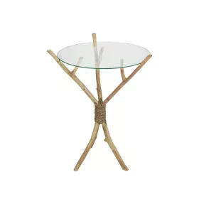 Mesa de apoio Romimex Natural Vidro Teca 45 x 60 x 45 cm de Romimex, Jogos de móveis - Ref: D1618830, Preço: 100,59 €, Descon...