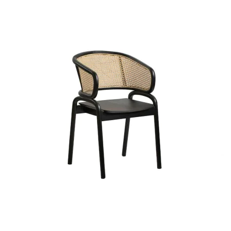 Poltrona Romimex Preto Natural Rotim Teca 58 x 78 x 56 cm de Romimex, Cadeiras - Ref: D1618831, Preço: 232,68 €, Desconto: %