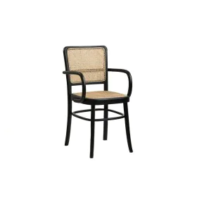 Armchair Romimex Black Natural Rattan Teak 44 x 89 x 53 cm by Romimex, Chairs - Ref: D1618832, Price: 206,28 €, Discount: %