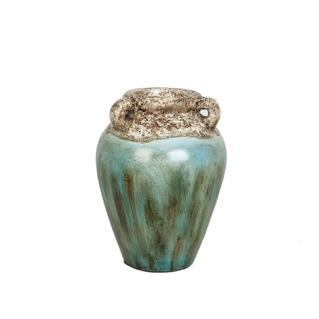 Vase Alexandra House Living Blue Brown Terracotta 20 x 25 x 20 cm by Alexandra House Living, Vases - Ref: D1618866, Price: 41...