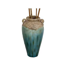 Vase Alexandra House Living Blue Brown Terracotta 33 x 60 x 33 cm by Alexandra House Living, Vases - Ref: D1618867, Price: 87...