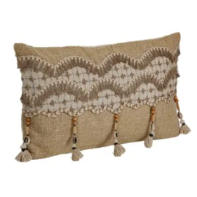 Coussin Romimex Beige Pompons 30 x 8 x 50 cm Broderie de Romimex, Coussins - Réf : D1618869, Prix : 24,04 €, Remise : %