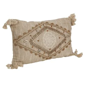 Cushion Romimex Beige 30 x 8 x 50 cm Embroidery by Romimex, Cushions - Ref: D1618875, Price: 23,12 €, Discount: %