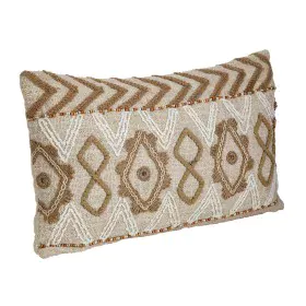 Coussin Romimex Crème 30 x 8 x 50 cm Broderie de Romimex, Coussins - Réf : D1618880, Prix : 30,88 €, Remise : %