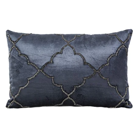 Cushion Romimex Dark blue Velvet 45 x 10 x 30 cm by Romimex, Cushions - Ref: D1618913, Price: 28,33 €, Discount: %