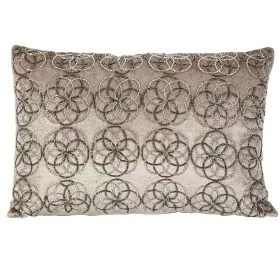 Cojín Romimex Beige Terciopelo 45 x 10 x 30 cm de Romimex, Cojines - Ref: D1618928, Precio: 31,56 €, Descuento: %