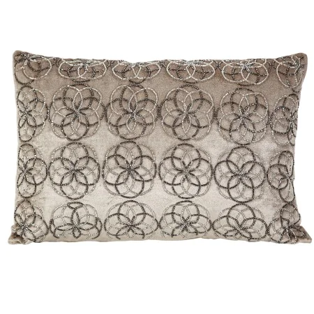 Cushion Romimex Beige Velvet 45 x 10 x 30 cm by Romimex, Cushions - Ref: D1618928, Price: 34,40 €, Discount: %