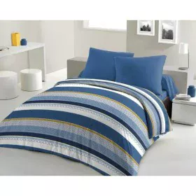 Bettdeckenbezug HOME LINGE PASSION Stanis Blau 220 x 240 cm von HOME LINGE PASSION, Bettdecken und Bettdeckenbezüge - Ref: S7...