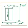 Gewächshaus Nature 195 x 143 x 143 cm von Nature, Foliengewächshäuser - Ref: S7194267, Preis: 126,69 €, Rabatt: %