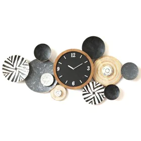 Horloge Murale Romimex Multicouleur Métal 128 x 64 x 7 cm de Romimex, Pendules murales - Réf : D1618966, Prix : 188,69 €, Rem...