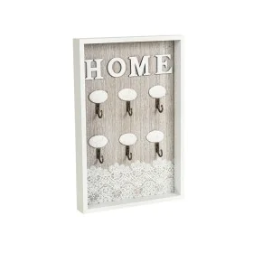 Porta-Chaves Romimex Branco Natural Madeira MDF 20 x 30 x 3 cm de Romimex, Ganchos para chaves - Ref: D1618976, Preço: 17,90 ...