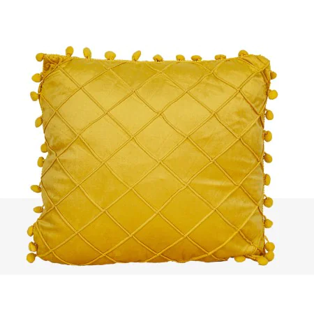 Cojín Romimex Amarillo 40 x 5 x 40 cm de Romimex, Cojines - Ref: D1618988, Precio: 19,59 €, Descuento: %