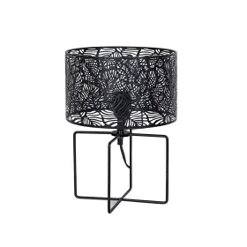 Lâmpada de mesa Romimex Preto Metal 25 x 35 x 25 cm de Romimex, Candeeiros de mesa e de cabeceira - Ref: D1619034, Preço: 52,...