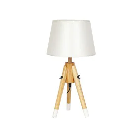 Lampada da tavolo Romimex Naturale Legno MDF 24 x 48 x 24 cm di Romimex, Lampade da tavolo e abat-jour - Rif: D1619035, Prezz...