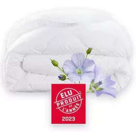 Duvet DODO Champs de Lin White 450 g/m² 220 x 240 cm (Double bed) by DODO, Quilts and quilt covers - Ref: S7194529, Price: 63...