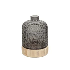 Florero Romimex Gris Madera Vidrio 15 x 21 x 15 cm de Romimex, Jarrones - Ref: D1619063, Precio: 34,75 €, Descuento: %