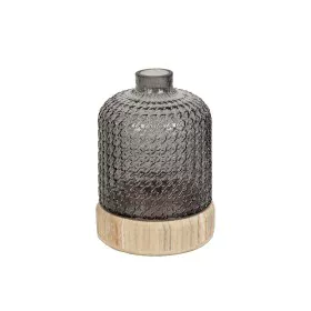 Florero Romimex Gris Madera Vidrio 15 x 21 x 15 cm de Romimex, Jarrones - Ref: D1619063, Precio: 34,75 €, Descuento: %