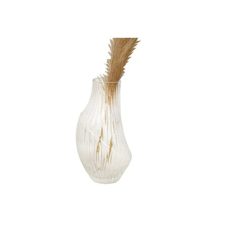 Vase Romimex Clear Glass Stripes 14 x 25 x 14 cm by Romimex, Vases - Ref: D1619067, Price: 16,17 €, Discount: %