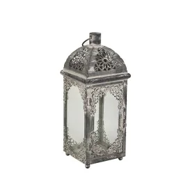 Lanterne Romimex Gris Métal verre 13 x 33 x 13 cm de Romimex, Bougeoirs et chandeliers - Réf : D1619075, Prix : 25,85 €, Remi...