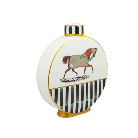 Potiche Romimex Multicouleur Porcelaine Cheval 28 x 33 x 9 cm de Romimex, Vases - Réf : D1619243, Prix : 69,20 €, Remise : %