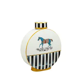 Potiche Romimex Multicouleur Porcelaine Cheval 23 x 28 x 9 cm de Romimex, Vases - Réf : D1619244, Prix : 66,50 €, Remise : %