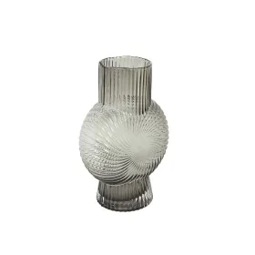 Vase Romimex Grey Glass 18 x 25 x 18 cm by Romimex, Vases - Ref: D1619277, Price: 21,59 €, Discount: %