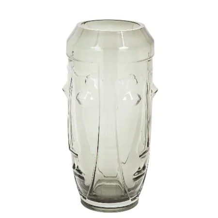 Vase Romimex Grey Glass Face 11 x 30 x 11 cm by Romimex, Vases - Ref: D1619280, Price: 23,93 €, Discount: %