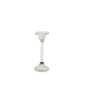 Candleholder Romimex Transparent Glass 9 x 23 x 9 cm by Romimex, Candelabras and candle holders - Ref: D1619286, Price: 18,61...