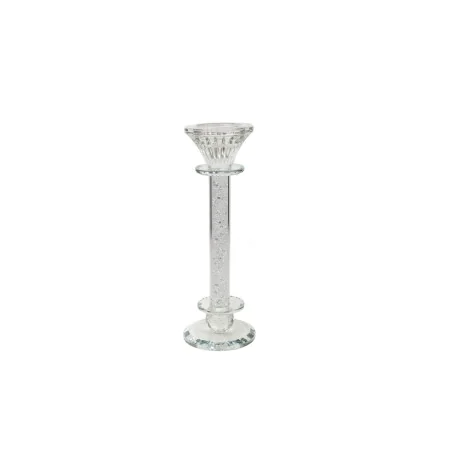 Candleholder Romimex Silver Glass 8 x 23 x 8 cm by Romimex, Candelabras and candle holders - Ref: D1619381, Price: 17,19 €, D...