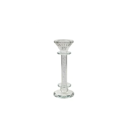 Castiçais Romimex Prateado Vidro 8 x 20 x 8 cm de Romimex, Candelabros e suportes para velas - Ref: D1619382, Preço: 16,31 €,...