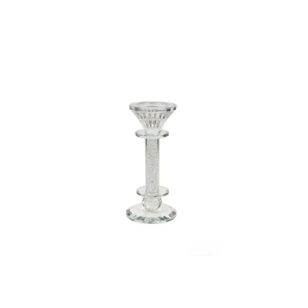 Candleholder Romimex Silver Glass 8 x 17 x 8 cm by Romimex, Candelabras and candle holders - Ref: D1619383, Price: 14,60 €, D...