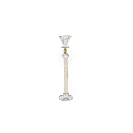 Portavelas Romimex Transparente Vidrio 6 x 31 x 6 cm de Romimex, Candelabros y portavelas - Ref: D1619385, Precio: 22,13 €, D...