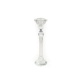 Candleholder Romimex Transparent Glass 7 x 23 x 7 cm by Romimex, Candelabras and candle holders - Ref: D1619393, Price: 13,54...