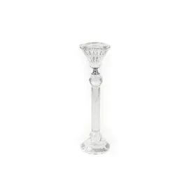 Candleholder Romimex Transparent Glass 7 x 23 x 7 cm by Romimex, Candelabras and candle holders - Ref: D1619393, Price: 13,81...