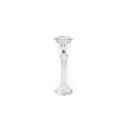 Candleholder Romimex Transparent Glass 7 x 21 x 7 cm by Romimex, Candelabras and candle holders - Ref: D1619394, Price: 12,61...