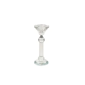 Portavelas Romimex Transparente Vidrio 7 x 19 x 7 cm de Romimex, Candelabros y portavelas - Ref: D1619395, Precio: 11,18 €, D...